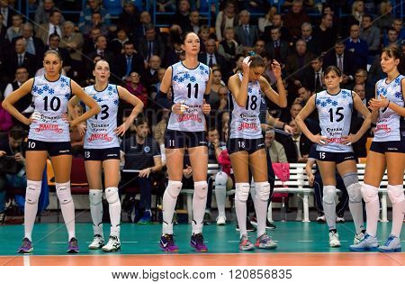 Kazan Team Players On Timeout