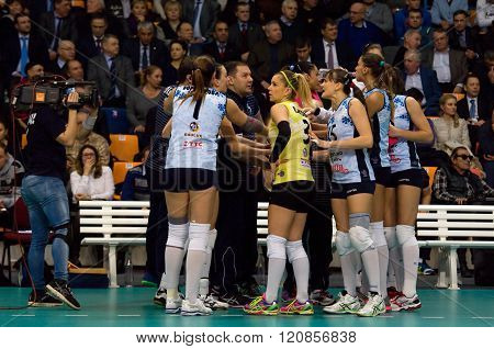 Dynamo Kazan Team On Timeout