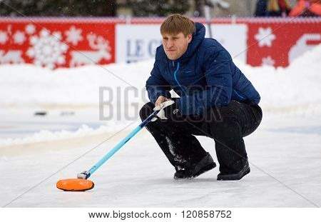 Curling Player D. Abanin