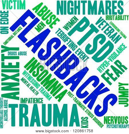 Flashbacks Word Cloud