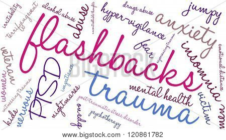 Flashbacks Word Cloud