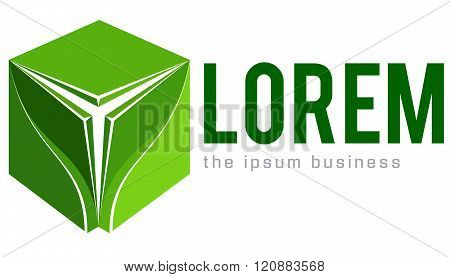 Stylized robot face logo