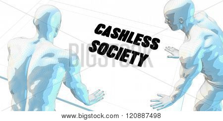 Cashless Society Discussion and Business Meeting Concept Art