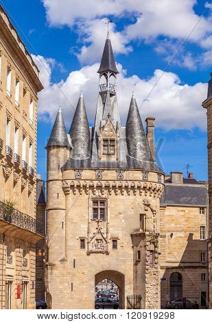 Grosse Closhe Bell Tower Ancient Clock, Bordeaux