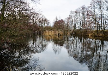 Svisloch River Flows In Minsk And Creates Scenic Spots. Belarus.