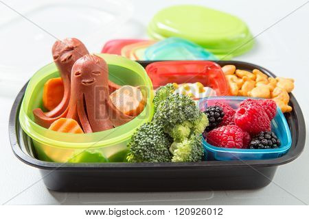 Colorful Bento Box School Lunch
