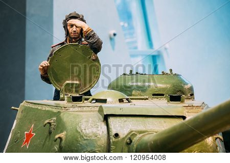 Soviet russian heavy tank IS-2 In The Belarusian Museum Of The G