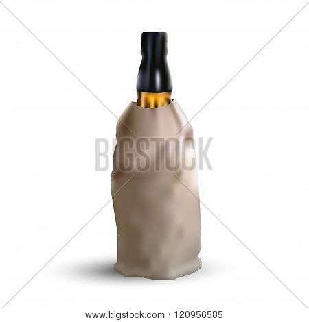 alcohol in paper bag