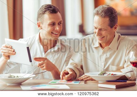 Business Lunch At Restaurant