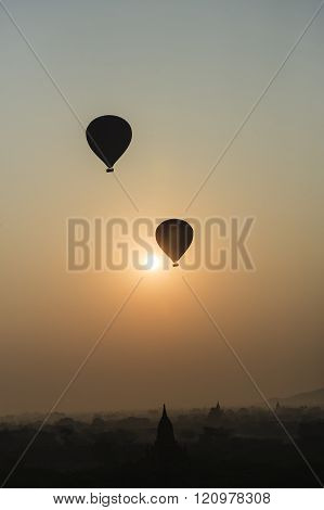 Myamar temple in morning at Bagan old town