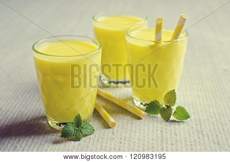 Yellow Liquid In A Glass