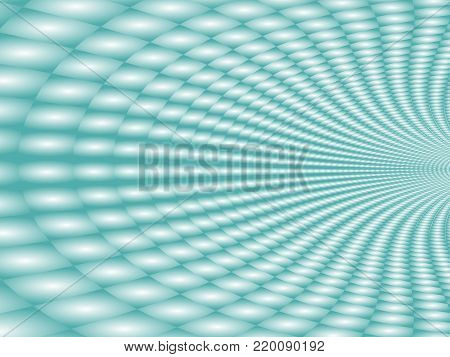 Vector radial blur special effect. Optical illusion of tunnel. Abstract background with perspective. Blurred background. Gradient effect. Abstract vector 3d effect. Illusion of halftone effect.