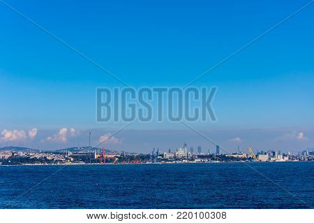 view to the Maramara sea in Istanbul