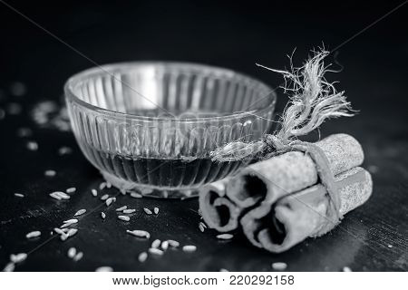 Cumin Or Zeera Water With Some Cinnamon.