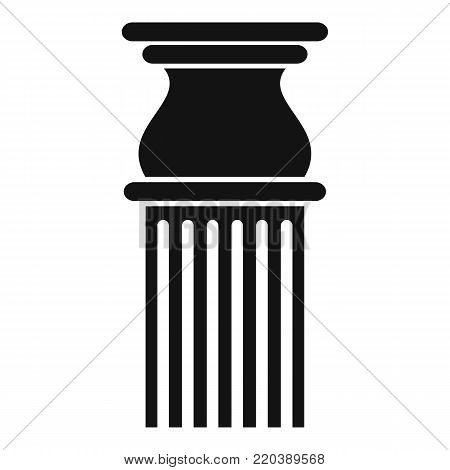 Classical column icon. Simple illustration of classical column vector icon for web.