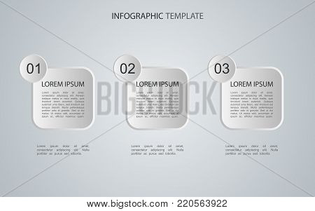 Business data with abstract elements of graph. Vector template for presentation. Creative concept for infographics