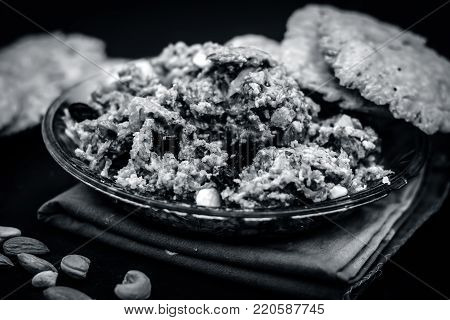 Halwa Of  Lagenaria Siceraria,bottle Guard[dudhi Ka Halwa] An Indian Sweet Dessert Served Before Or