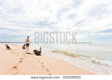 Sri Lanka - Ahungalla - Out For A Walk With The Dog