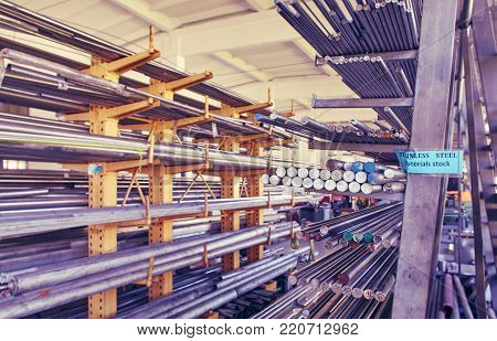 a black metal pipes of various profiles