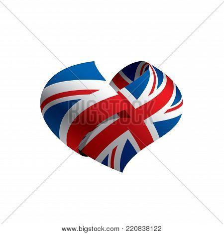 United Kingdom flag, vector illustration on a white background