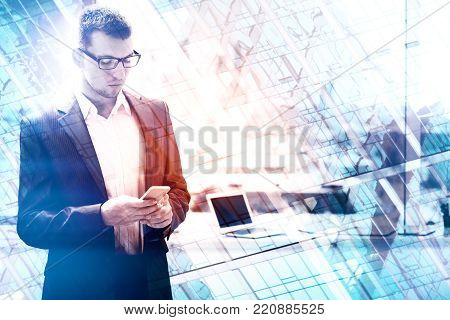 Technology, Network And Communication Concept