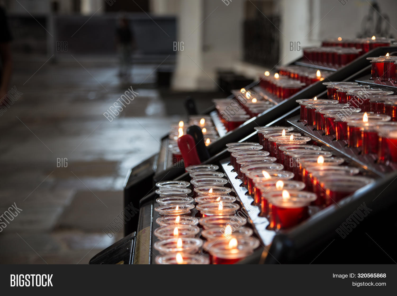 Candles Church. Votive Image & Photo (Free Trial) | Bigstock