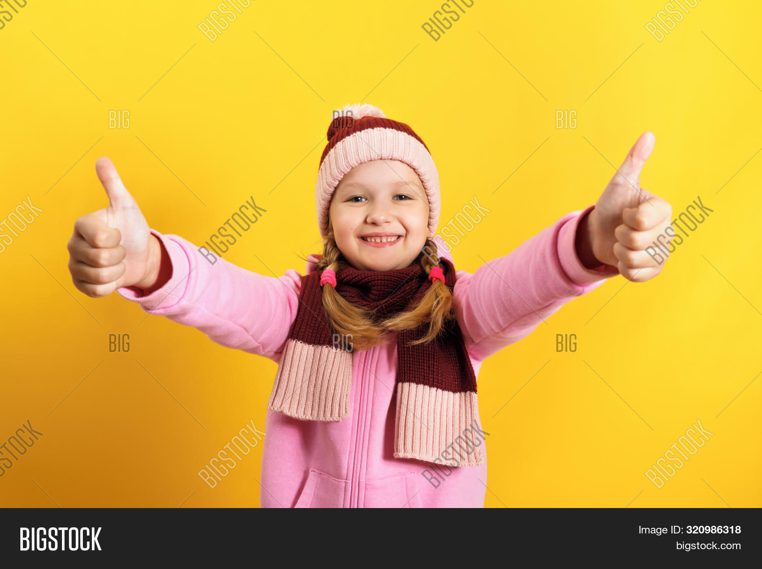 Little Girl Scarf Hat Image & Photo (Free Trial) Bigstock