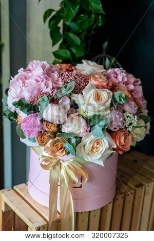 The Most Beautiful Bouquet Of Flowers From Anemone Rose Ranunculus Mattiola Tulip Eucalyptus Narciss
