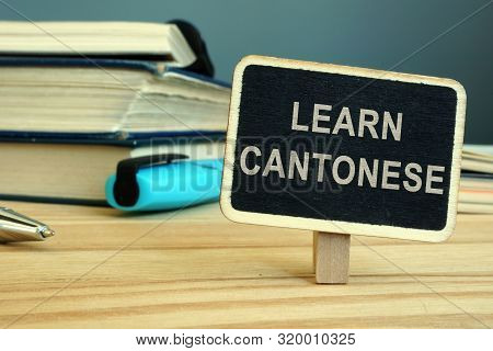 Learn Cantonese Language Concept. Book And Notebooks.