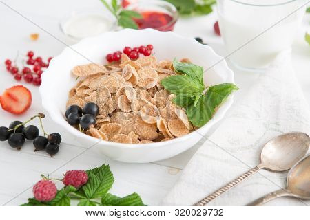Multigrain Wholewheat Healthy Cereal. Healthy Tasty Breakfast Multigrain Wholewheat Healthy Cereals 