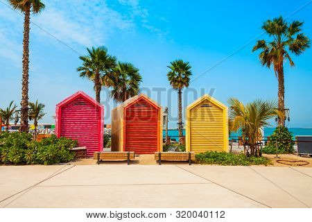 La Mer Or Jumeira Beach Is A Public Beach In Dubai City In Uae