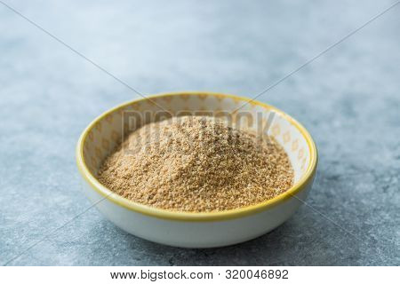 Bread Crumbs / Rusk Powder In Porcelain Bowl.