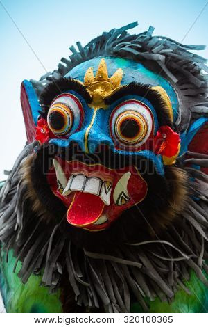 Ubud, Bali - March 04, 2011: Ogoh-ogoh Statues At The Ngrupuk Parade In Bali Island In Indonesia
