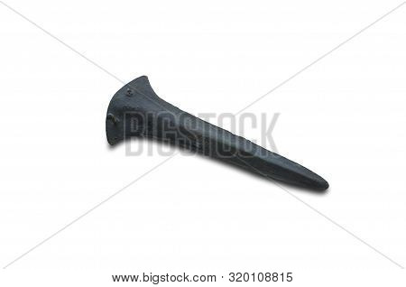 Ecija, Spain - April 21th, 2019: Argaric Style Bronze Halberd At Ecija History Museum
