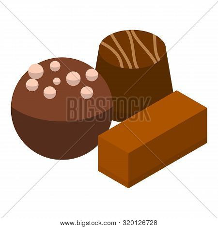 Cocoa Choco Icon. Isometric Of Cocoa Choco Vector Icon For Web Design Isolated On White Background