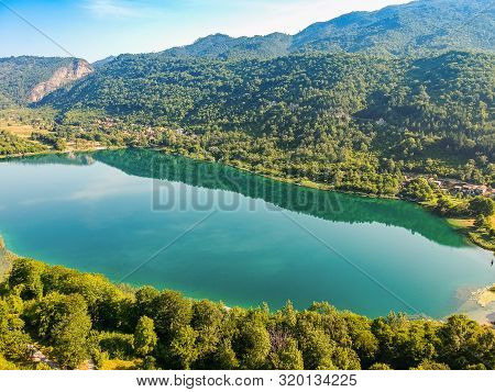 Boracko Jezero Is Glacial Lake Is Situated In Konjic Municipality, Bosnia And Herzegovina