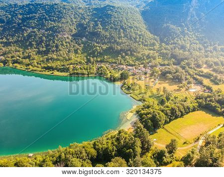 Boracko Jezero Is Glacial Lake Is Situated In Konjic Municipality, Bosnia And Herzegovina
