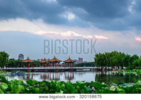 Landscape Of Nanhu Park, Changchun, China - Photographed In Changchun, China