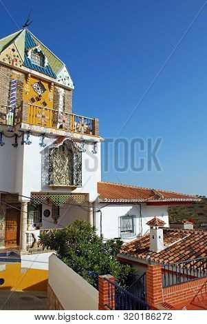 View Of The Pretty Hermitage (ermita De Nuestra Senora De Lourdes, Founded In 1953), El Valdes, Mala