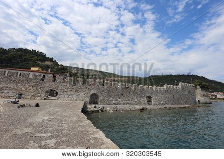 Lepanto, Greece - July 18, 2019: The Port Of The Greek Town