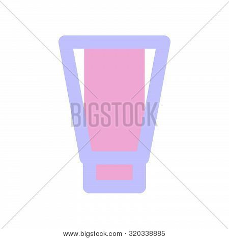 Flat Pink Purple Beauty Makeup Product Icon, Elegant Morandi Color Cosmetic Item, Fashion Accessorie