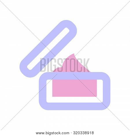 Flat Pink Purple Beauty Makeup Product Icon, Elegant Morandi Color Cosmetic Item, Fashion Accessorie