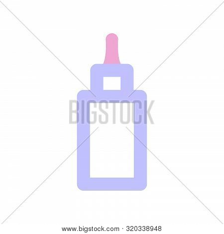 Flat Pink Purple Beauty Makeup Product Icon, Elegant Morandi Color Cosmetic Item, Fashion Accessorie