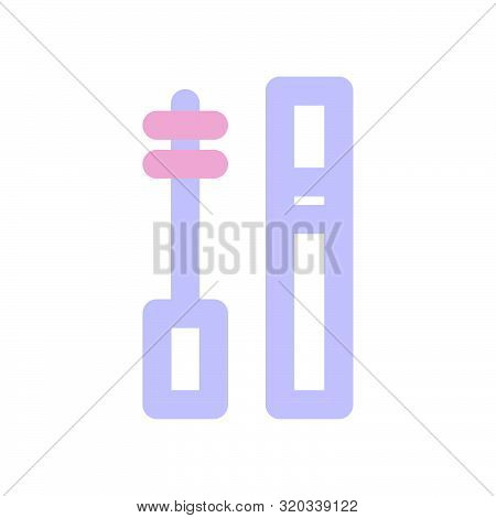 Flat Pink Purple Beauty Makeup Product Icon, Elegant Morandi Color Cosmetic Item, Fashion Accessorie