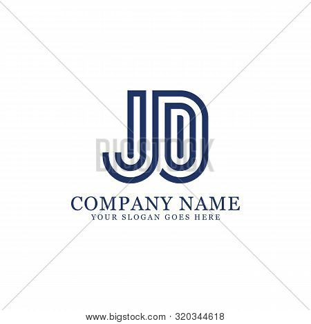 Jd Monogram Logo Inspirations, Letters Logo Template,clean And Creative Designs