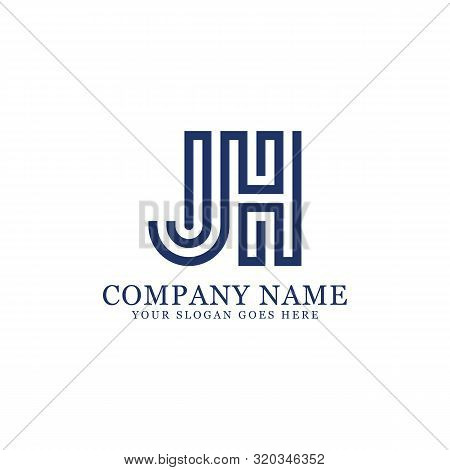 Jh Monogram Logo Inspirations, Letters Logo Template,clean And Creative Designs