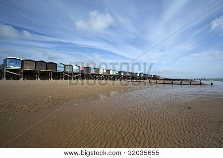StrandhÃ¼tten, Frinton, Essex, england