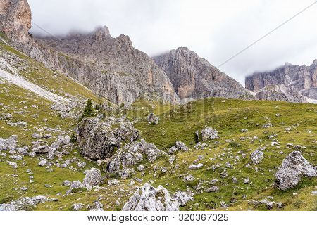 Lake Santa Caterina Or Auronzo Lake In The Province Of Belluno, Italy