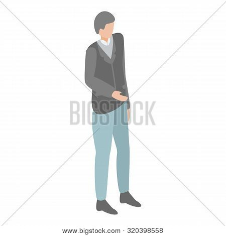 Business Manager Icon. Isometric Of Business Manager Vector Icon For Web Design Isolated On White Ba