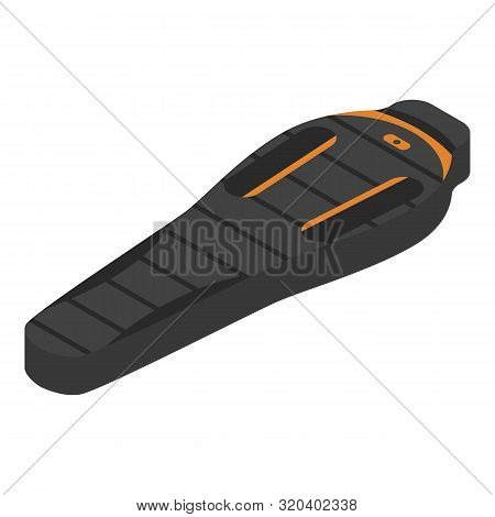Adventure Sleeping Bag Icon. Isometric Of Adventure Sleeping Bag Vector Icon For Web Design Isolated